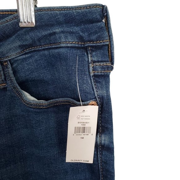 Old Navy NWT Womens Sz 14 Jeans Rockstar Super Skinny Hi Rise Secret Slim Pocket - Picture 9 of 9